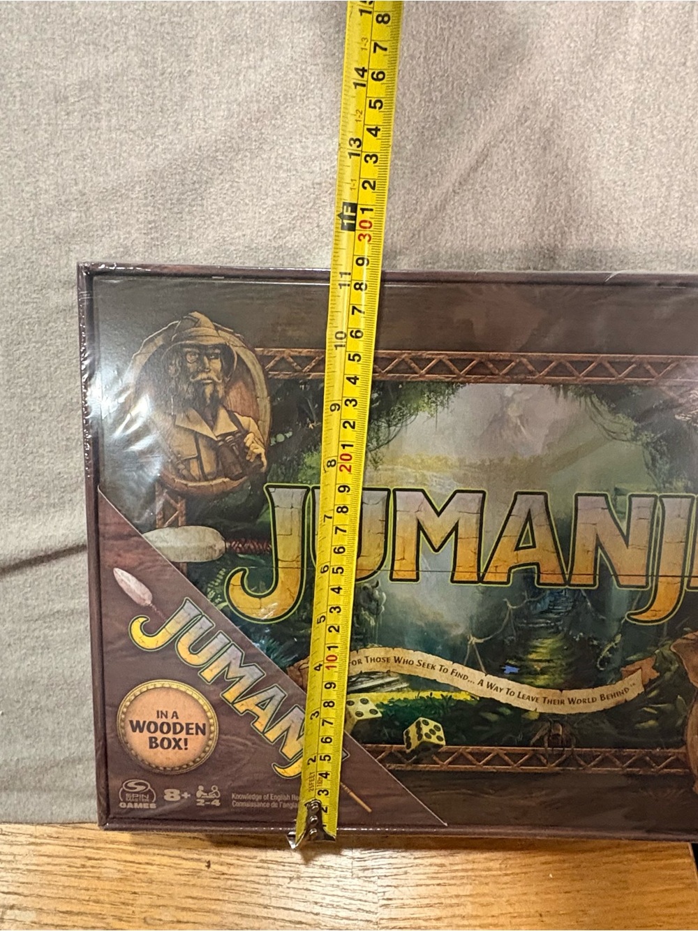 Jumanji Classic Board Game - Brown Edition. New. In wrapper. In Wooden Box - Picture 11 of 11